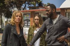 Kim Dickens as Madison Clark, Alycia Debnam-Carey as Alicia Clark, Colman Domingo as Victor Strand in Season of Fear the Walking Dead