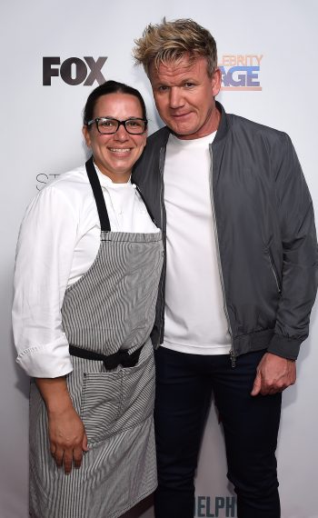 Christina Wilson and chef Gordon Ramsay attend the TV Guide Magazine celebration of cover star Gordon Ramsay and his New Food Variety Show 'The F Word'