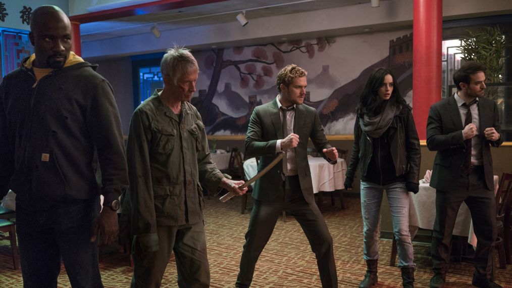 Mike Colter, Scott Glenn, Finn Jones, Krysten Ritter, Charlie Cox, Marvel's The Defenders