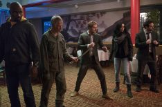 Mike Colter, Scott Glenn, Finn Jones, Krysten Ritter, and Charlie Cox in Marvel's The Defenders