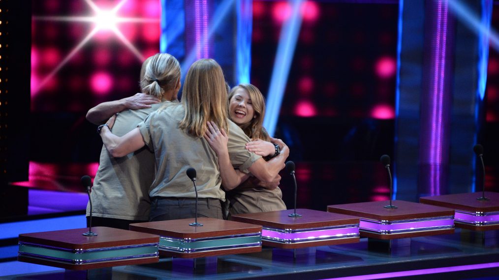 CELEBRITY FAMILY FEUD - DANIEL MARINEAU, SARA MARINEAU, BINDI IRWIN