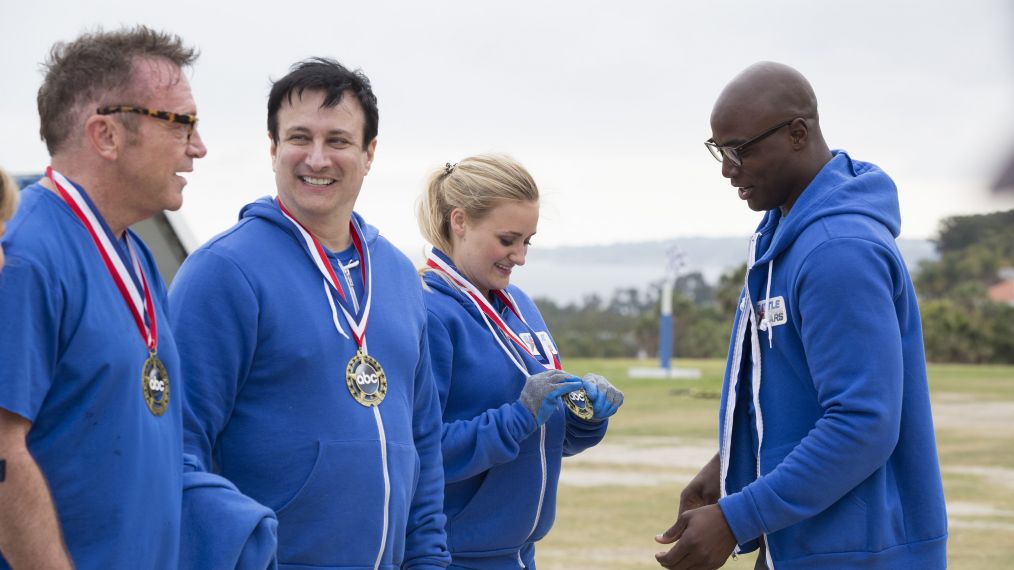 Battle of the Network Stars – Tom Arnold, Bronson Pinchot, AJ Michalka, and DeMarcus Ware