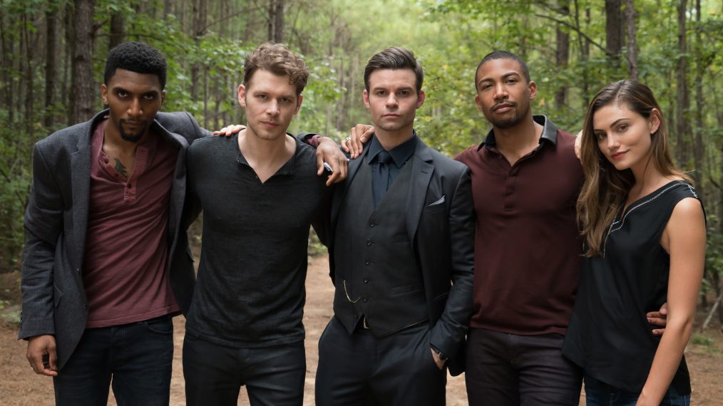 The Originals - Yusuf Gatewood as Vincent, Joseph Morgan as Klaus, Daniel Gillies as Elijah, Charles Michael Davis as Marcel and Phoebe Tonkin as Hayley