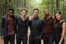 The Originals - Yusuf Gatewood as Vincent, Joseph Morgan as Klaus, Daniel Gillies as Elijah, Charles Michael Davis as Marcel and Phoebe Tonkin as Hayley