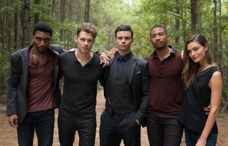 The Originals - Yusuf Gatewood as Vincent, Joseph Morgan as Klaus, Daniel Gillies as Elijah, Charles Michael Davis as Marcel and Phoebe Tonkin as Hayley