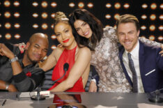 Ne-Yo, Jennifer Lopez, Jenna Dewan Tatum and Derek Hough in World of Dance