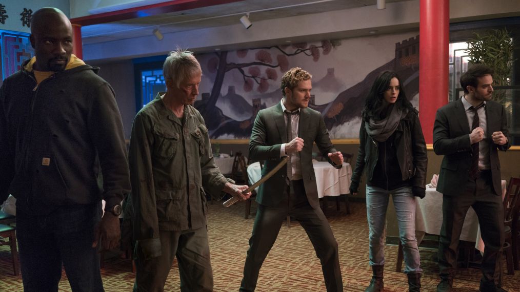 Marvel's The Defenders - Mike Colter, Scott Glenn, Finn Jones, Krysten Ritter, Charlie Cox