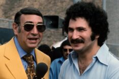 Howard Cosell and Gabriel Kaplan from 'Welcome Back, Kotter' on the 'Battle of the Network Stars'