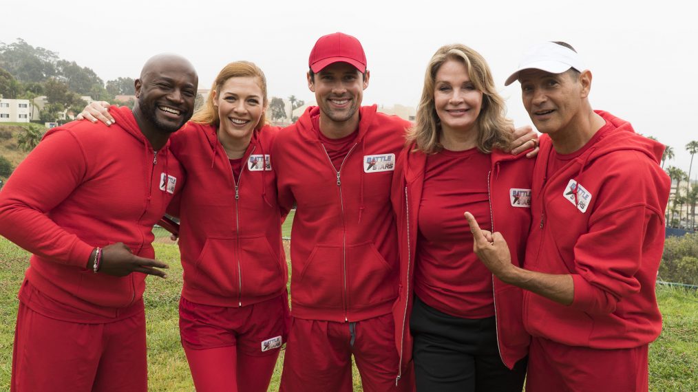 Battle of The Network Stars - Taye Diggs, Rachelle LeFevre, Benjamin Hollingsworth, Deidre Hall and Thomas Calabro