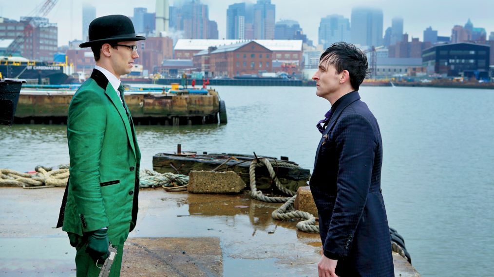 Gotham - Edward Nygma (Cory Michael Smith) and Oswald Cobblepot (Robin Lord Taylor)