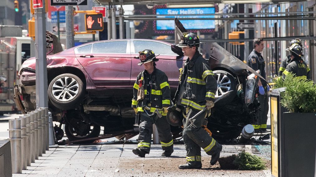 Car Crashes Into Pedestrians In Times Square