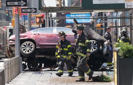 Car Crashes Into Pedestrians In Times Square