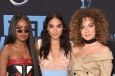 Ryan Destiny, Brittany O'Grady, and Jude Demorest at the 2017 BET Awards