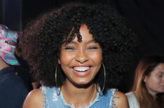 Yara Shahidi backstage at the 2017 BET Awards