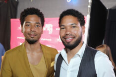 Jussie Smollett and Jocqui Smollett backstage at the 2017 BET Awards