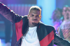 Chris Brown performs onstage at 2017 BET Awards