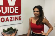 Janel Parrish in the Los Angeles TV Guide Magazine offices in June 2017