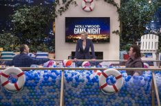 Tony Hale of Veep, host Jane Lynch, and Josh McDermitt of The Walking Dead play Hollywood Game Night - Season 5