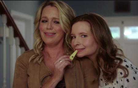 Jessica St. Clair as Emma Crawford and Lennon Parham as Maggie Caruso in Playing House