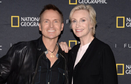 Phil Keoghan and Jane Lynch attend the Summer Cocktail party celebrating National Geographic's Earth Live