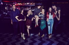 The cast of Younger - Peter Hermann, Miriam Shor, Hilary Duff, Molly Bernard, Debi Mazar, Sutton Foster, Nico Tortorella