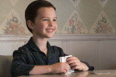 Iain Armitage playing cards as Young Sheldon