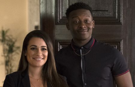 Lea Michele and Brandon Micheal Hall in ABC's The Mayor