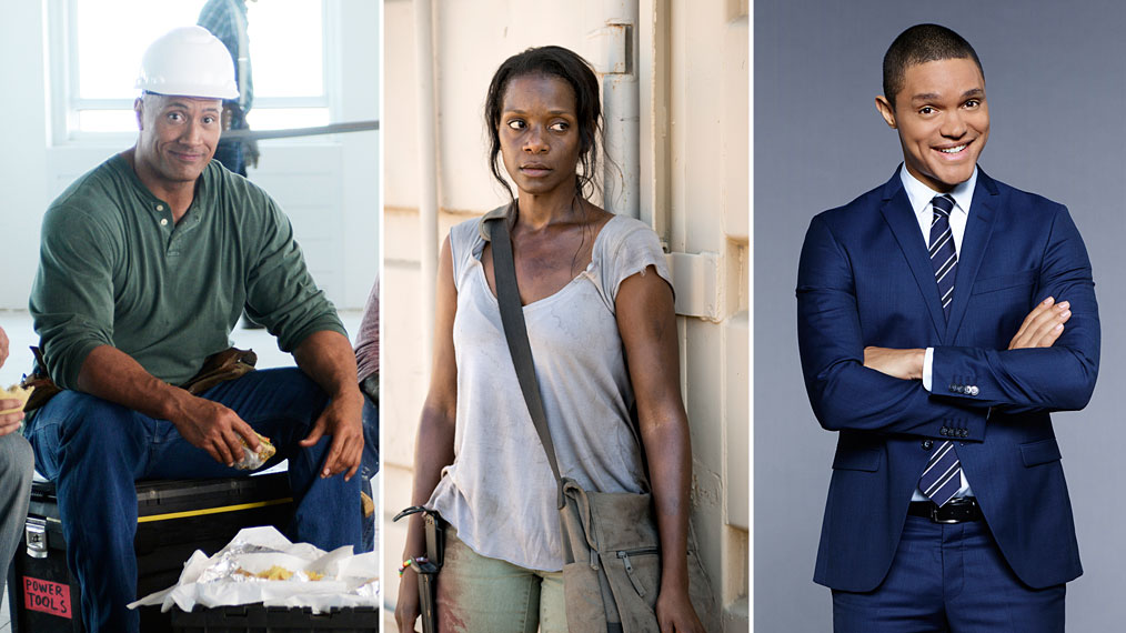 EMMYS - Dwayne Johnson, Kelsey Scott, Trevor Noah