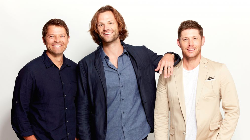 Misha Collins, Jared Padalecki, and Jensen Ackles from CW's 'Supernatural' pose for a portrait during Comic-Con 2017