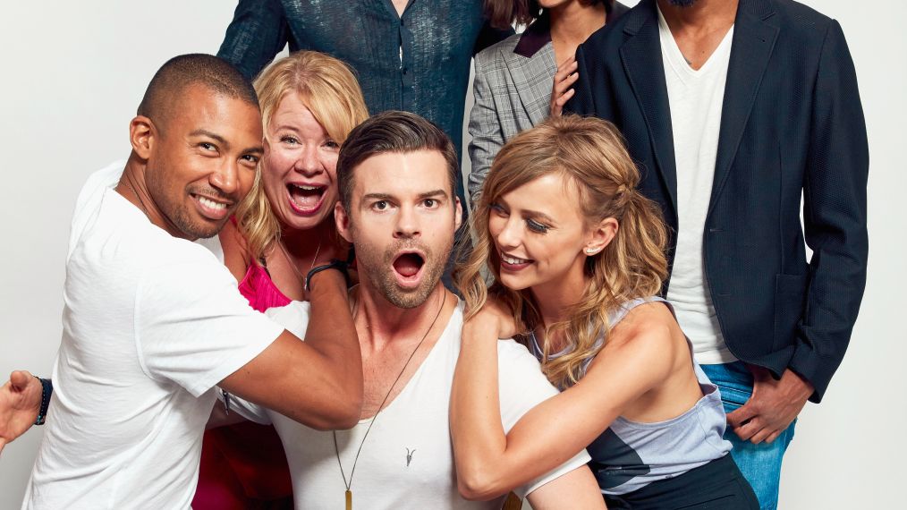 The Originals - Joseph Morgan, Phoebe Tonkin, and Yusuf Gatewood, Charles Michael Davis, Julie Plec, Daniel Gillies and Leah