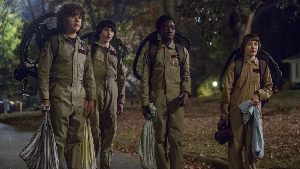 Stranger Things, Season 2 - Gaten Matarazzo, Finn Wolfhard, Caleb McLaughlin, and Noah Schnapp