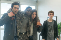Morgan Spector, Okezie Morro, Danica Curcic, and Russell Posner in Syfy's The Mist