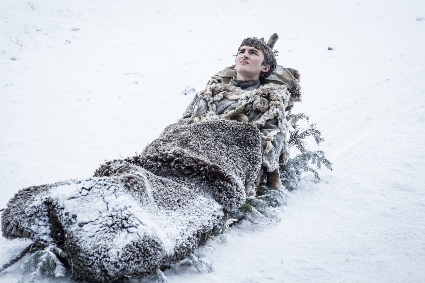 Isaac Hempstead-Wright as Bran Starkin Game of Thrones - Season 7