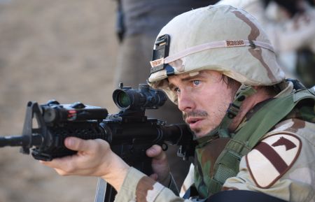 Jason Ritter portrays Capt. Troy Denomy in National Geographic's The Long Road Home