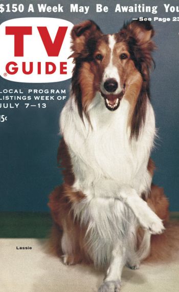 Tv Guide Magazine cover - Lassie