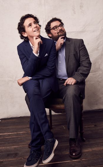 Bobby Moynihan and Jack Dylan Grazer photographed on polaroid film during the 2017 Summer Television Critics Association Press Tour