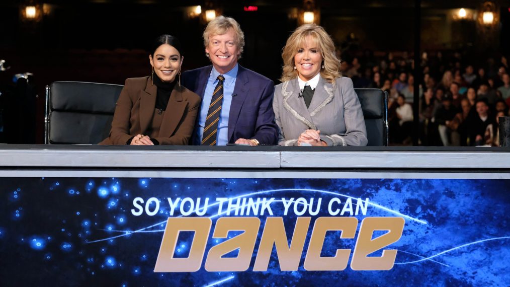 So You Think You Can Dance judges - Vanessa Hudgens, Nigel Lythgoe, and Mary Murphy