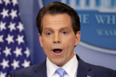 Anthony Scaramucci answers reporters' questions during the daily White House press briefing
