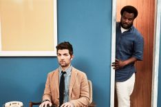 Executive producers/actors Adam Scott and Craig Robinson of FOX's 'Ghosted' pose for a portrait during the 2017 Summer Television Critics Association Press Tour
