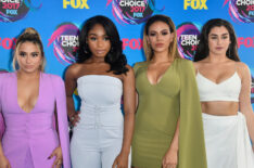 Ally Brooke, Normani Kordei, Dinah Jane, and Lauren Jauregui of Fifth Harmony attends the Teen Choice Awards 2017