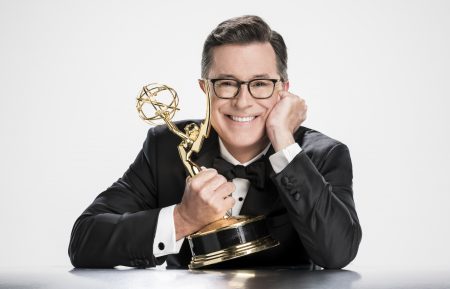 Stephen Colbert will host the 69TH PRIMETIME EMMYÃÂ® AWARDS, broadcasting LIVE from the Microsoft Theater in Los Angeles Sunday, Sept. 17 (8:00-11:00 PM, live ET/5:00-8:00 PM live PT) on the CBS Television Network. Photo: John Filo/CBS ÃÂ©2017 CBS Broadcasting, Inc. All Rights Reserved.