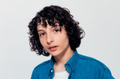 Finn Wolfhard posses in the TV Insider Studios at San Diego Comic-Con 2017.