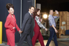 Will & Grace - Megan Mullally as Karen Walker, Eric McCormack as Will Truman, Debra Messing as Grace Adler, Sean Hayes as Jack McFarland