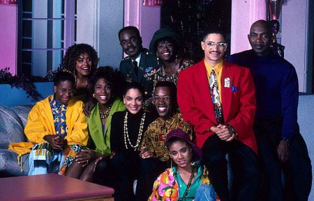 The cast of A Different World - Cree Summer, Glynn Turman, Charnele Brown, Cory Tyler, Dawnn Lewis, Jasmine Guy, Kadeem Hardison, Darryl Bell, Lou Myers, Jada Pinkett Smith