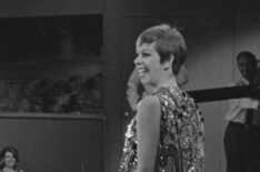 Carol Burnett interacting with the audience of The Carol Burnett Show in 1967