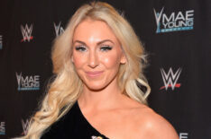 WWE Superstar Charlotte Flair appears on the red carpet of the WWE Mae Young Classic