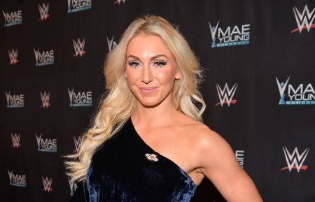 WWE Superstar Charlotte Flair appears on the red carpet of the WWE Mae Young Classic