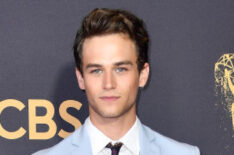 Brandon Flynn attends the 69th Annual Primetime Emmy Awards in 2017