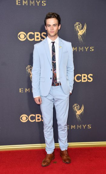 Brandon Flynn attends the 69th Annual Primetime Emmy Awards in 2017