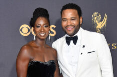 Anthony Anderson and Alvina Stewart attend the 69th Annual Primetime Emmy Awards